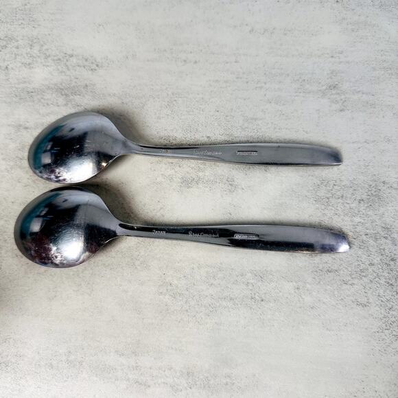 Crestmark Japan Stainless Steel Demitasse Spoons 2-Piece Silverware Flatware - Picture 5 of 7